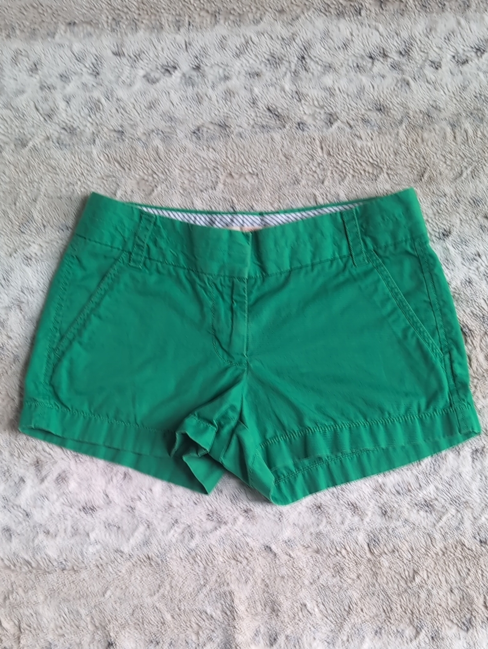 J. Crew Broken In Green Cotton Chino Shorts
